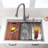 33'' L Drop-In Single Bowl Stainless Steel Kitchen Sink