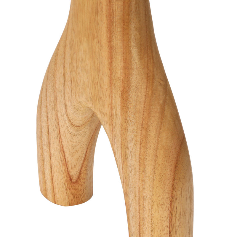 Vase décoratif en bois arqué