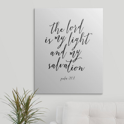 " Psalm 27:1 - Scripture Art "