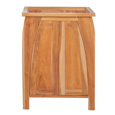 EcoDecor's Tranquility Solid Teak 24" Single Bathroom Vanity Base Only, Teak Bathroom Vanity, Bathroom Vanity Cabinet, Vanity Bathroom, Bathroom Vanity Without Top, Bathroom Vanity Cabinet, In Earthy Teak