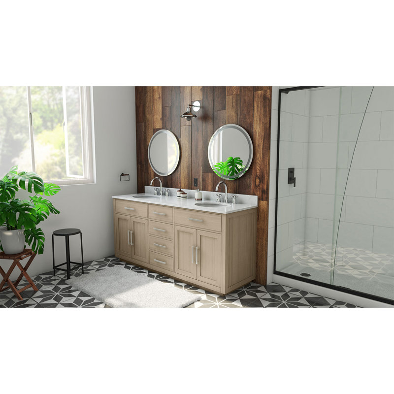 Dexterity 72" Double Bathroom Vanity Set, Light Sage
