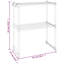 Microwave Shelf White 51x27x63 cm Aluminium