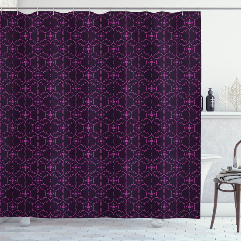 Ensemble de rideau de douche + crochets, H 69 po x l 105 po