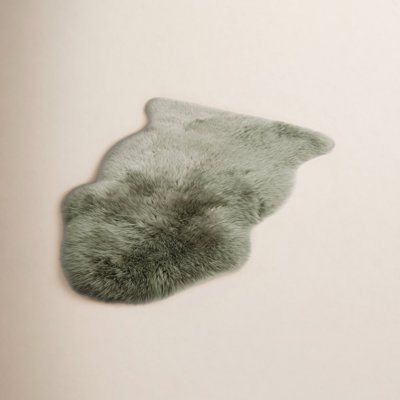 Fellowes Sage Green Handmade Sheepskin Rug