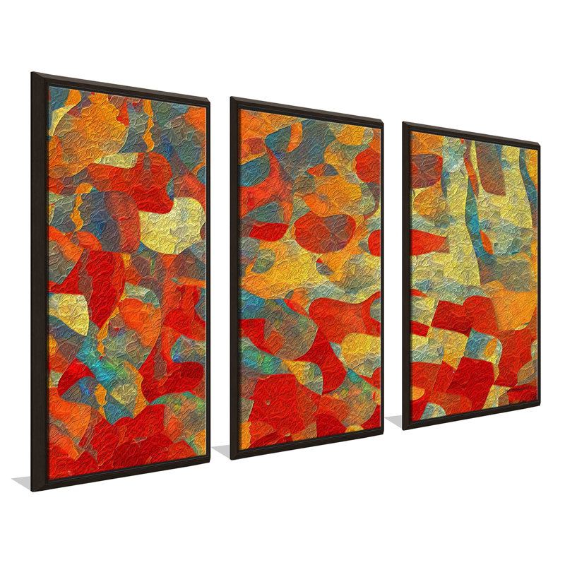 "Romans Oververse" par Mark Lawrence - 3 pièces, cadre flottant, impression sur toile, L 52,5 po x H 33,5 po