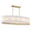 Lustre îlot 5 lumières en laiton céleste Metropolitan Bardon