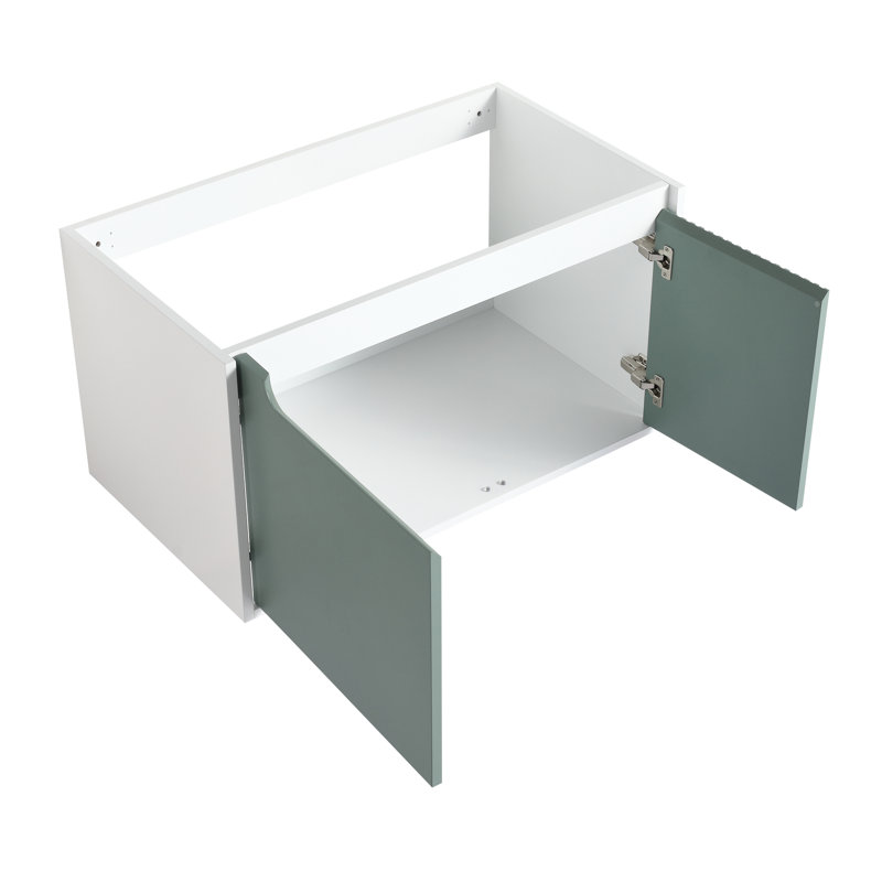 Meuble-lavabo compact 36 po, meuble-lavabo 36 po, finition grattée