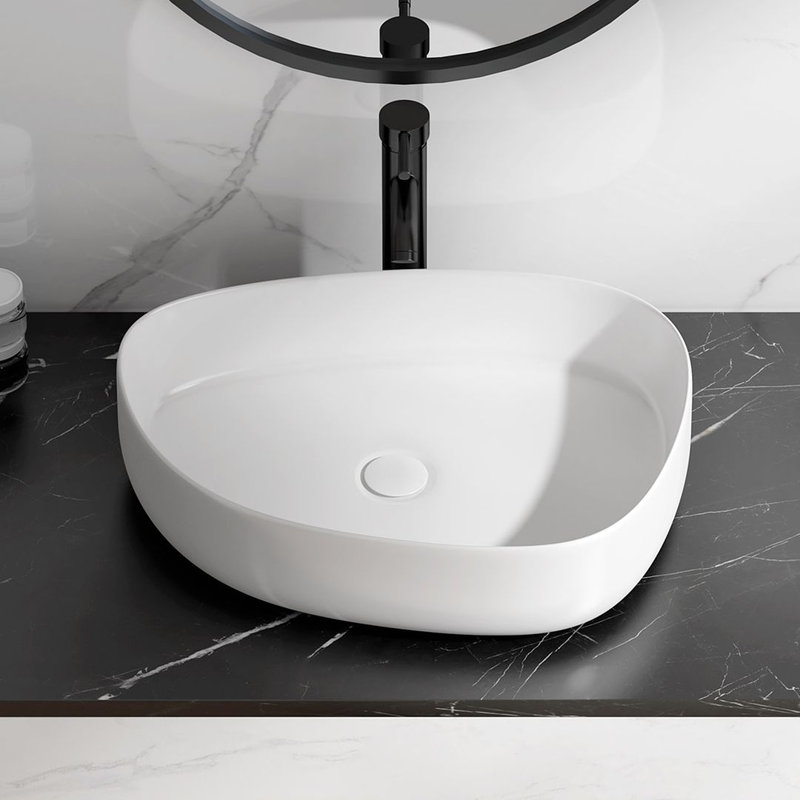 Eridanus 21.6mm L x 16.1mm W Vitreous China Oval Sink