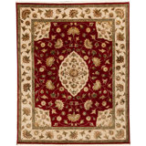 Hand Woven Silk and Wool Oriental Area Rug