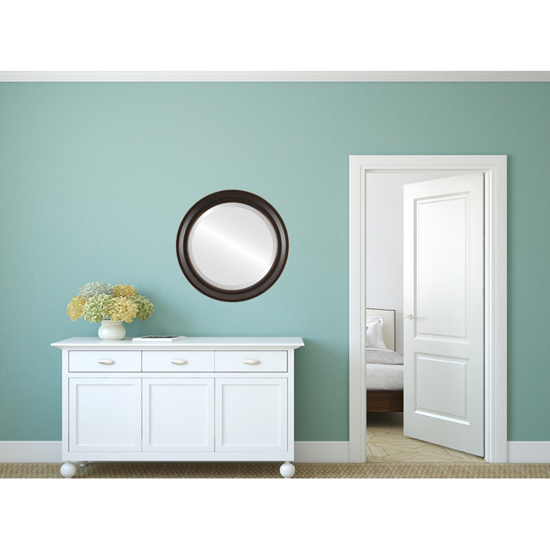 Goulet Round Mirror, 27" x 27", Rubbed Bronze