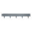 Coal Grey Powder Coated Metal Landscape Edging-131279238