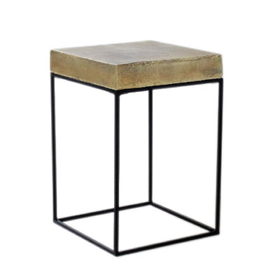 Table de bout en fer Mechling