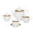 Porcelain China Dinnerware Set 57 Piece - Service for 8