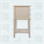 Élégante table de chevet contemporaine beige