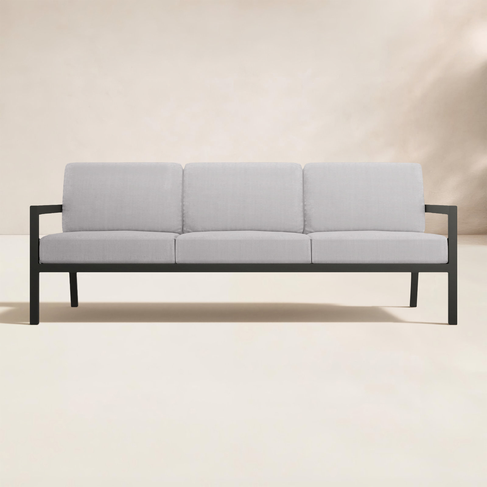 Vivant 83" Sunbrella® Patio Sofa, Cast Silver Sunbrella®, Slate