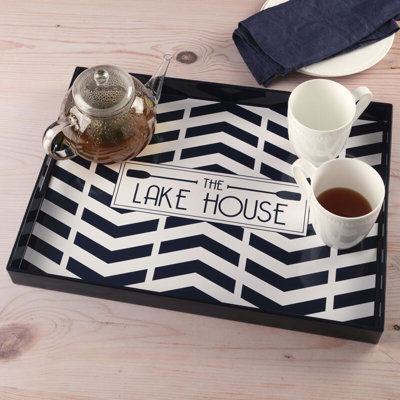 "The Lake House" Serving Tray, 19X14 Inch