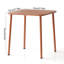 Table carrée pour l'extérieur Brick Red
