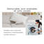 Canapé modulaire en U gris à 8 places avec canapé en lin et fauteuil Minimalist-982833522