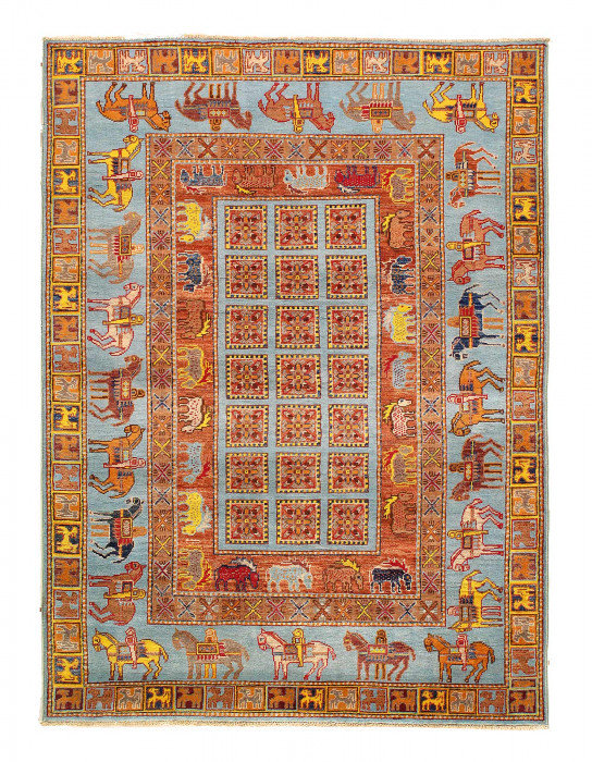 Battan One-of-a-Kind 4' X 5'9'' Hand Knotted Area Rug