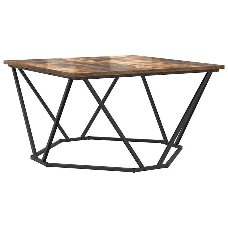 Solid Wood Coffee Table, Dark Brown