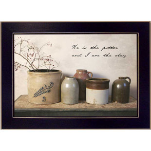 He is the Potter Framed Wall Art for Living Room, Home Wall Décor Framed Print by Billy Jacobs