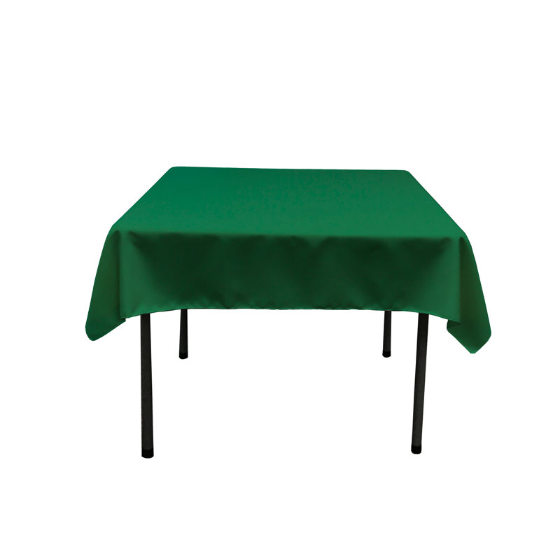Solid Color Square Tablecloth - Basics by Wayfair™, Emerald Green, 58" Square
