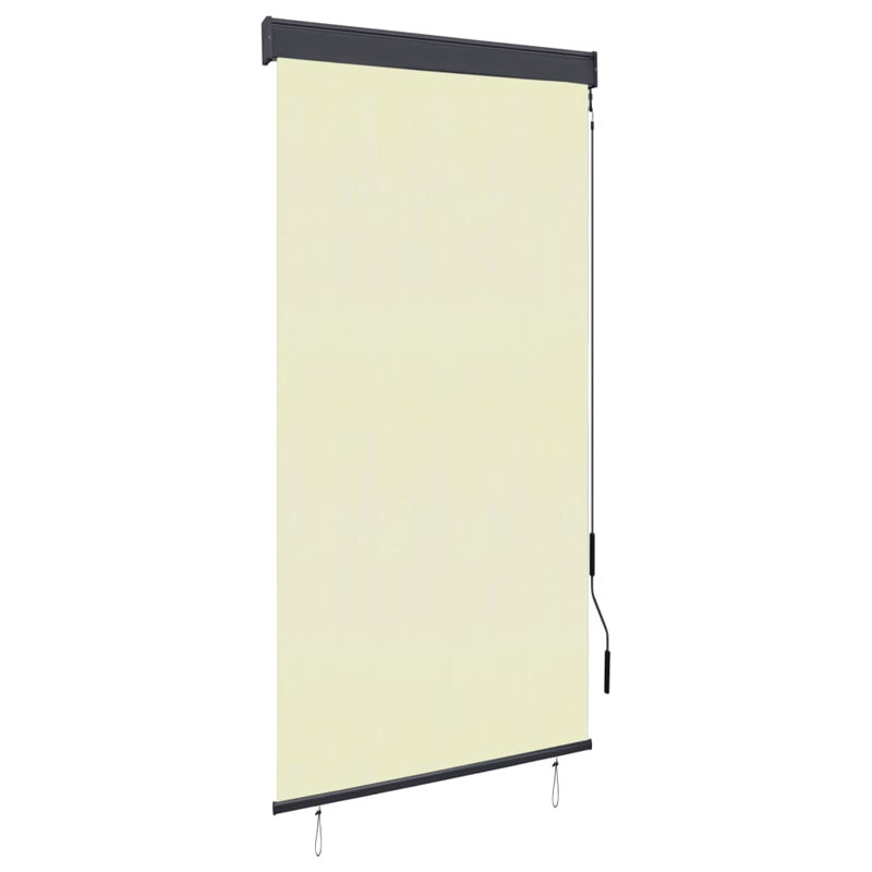 Store occultant avec store à manivelle pour bureau, Crème, crème, L 31,5 po