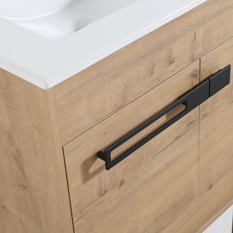 Le meuble-lavabo autoportant ou flottant de 24 pouces est une conversion optionnelle - Comprend seulement le meuble-lavabo, à l'exception du lavabo