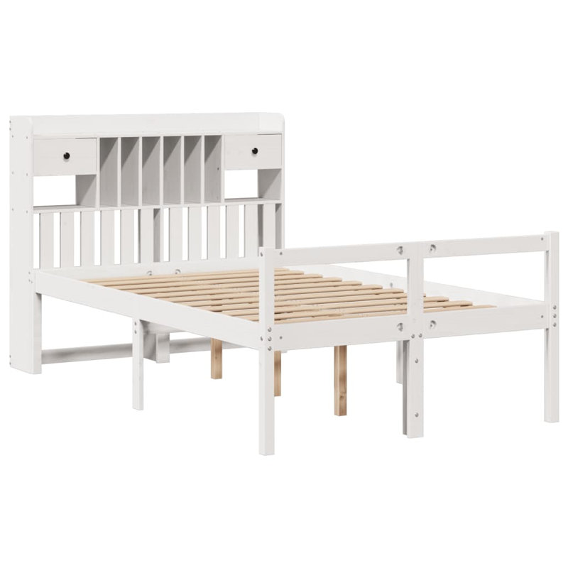 29-15 Solid Wood Bed, 160 x 200 cm, White