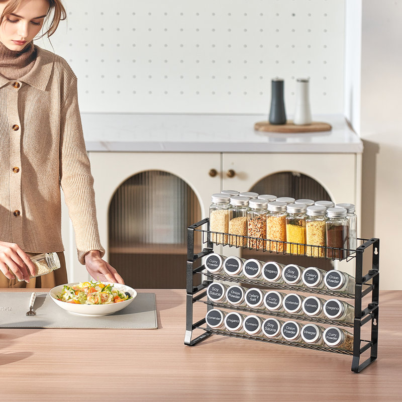 Ensemble de rangement pour épices, H 10,70 po x l 15,80 po x P 4,60 po