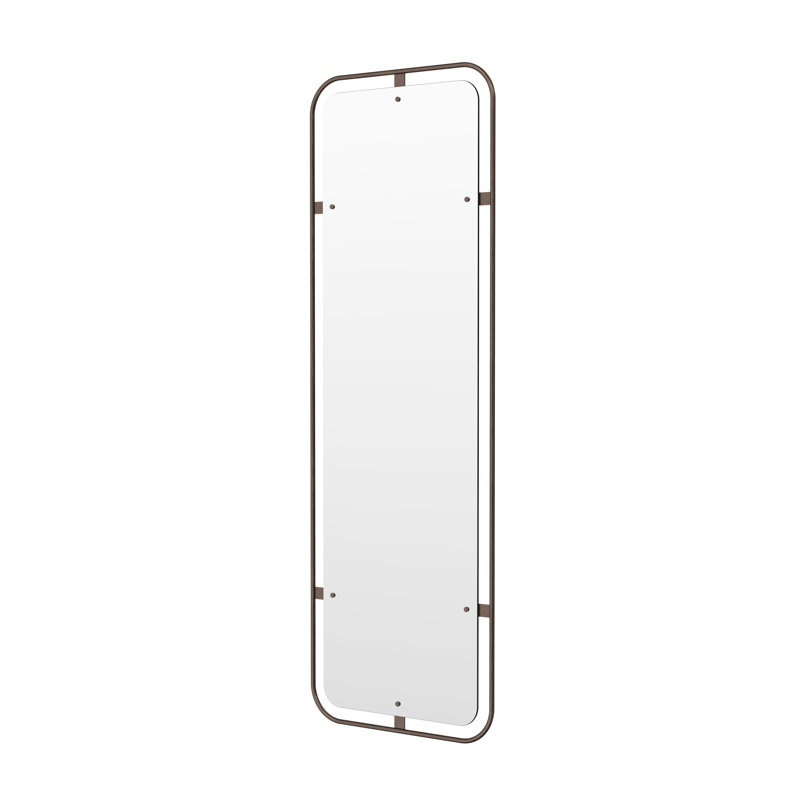 Nimbus Engineered Wood Mirror, Bronzed Brass, 62.4" x 21"