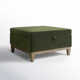 Pera Upholstered Velvet Ottoman
