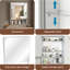 Armoire à pharmacie 24 po x 30 po avec miroir pour salle de bain, miroir de salle de bain mural avec rangement, tablettes réglables, cadre en aluminium, fixation en surface argent-1220374993