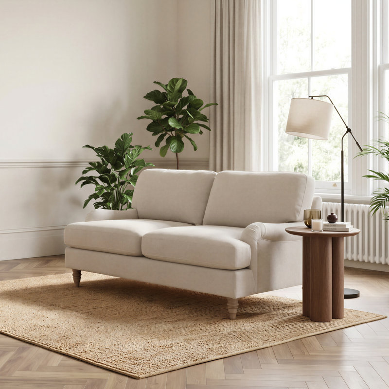 Emrie Chenille Sofa, Beige Chenille, 2