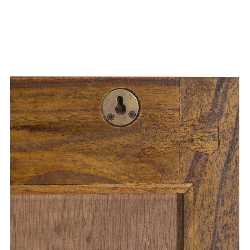 Flash Solid Wood Wall Mirror, 100cm H