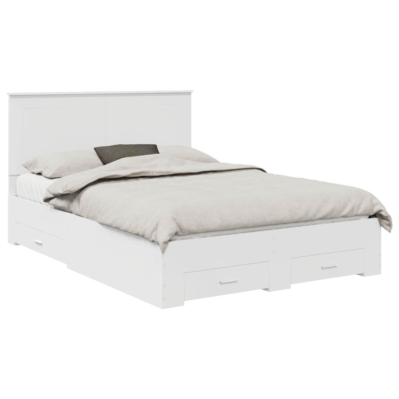 Bed, European Double (140 x 200 cm), White