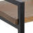 Lauxel 3 Tier Metal Framed Wood Shelf