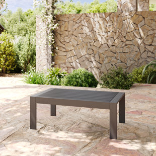 Table basse d'extérieur en aluminium