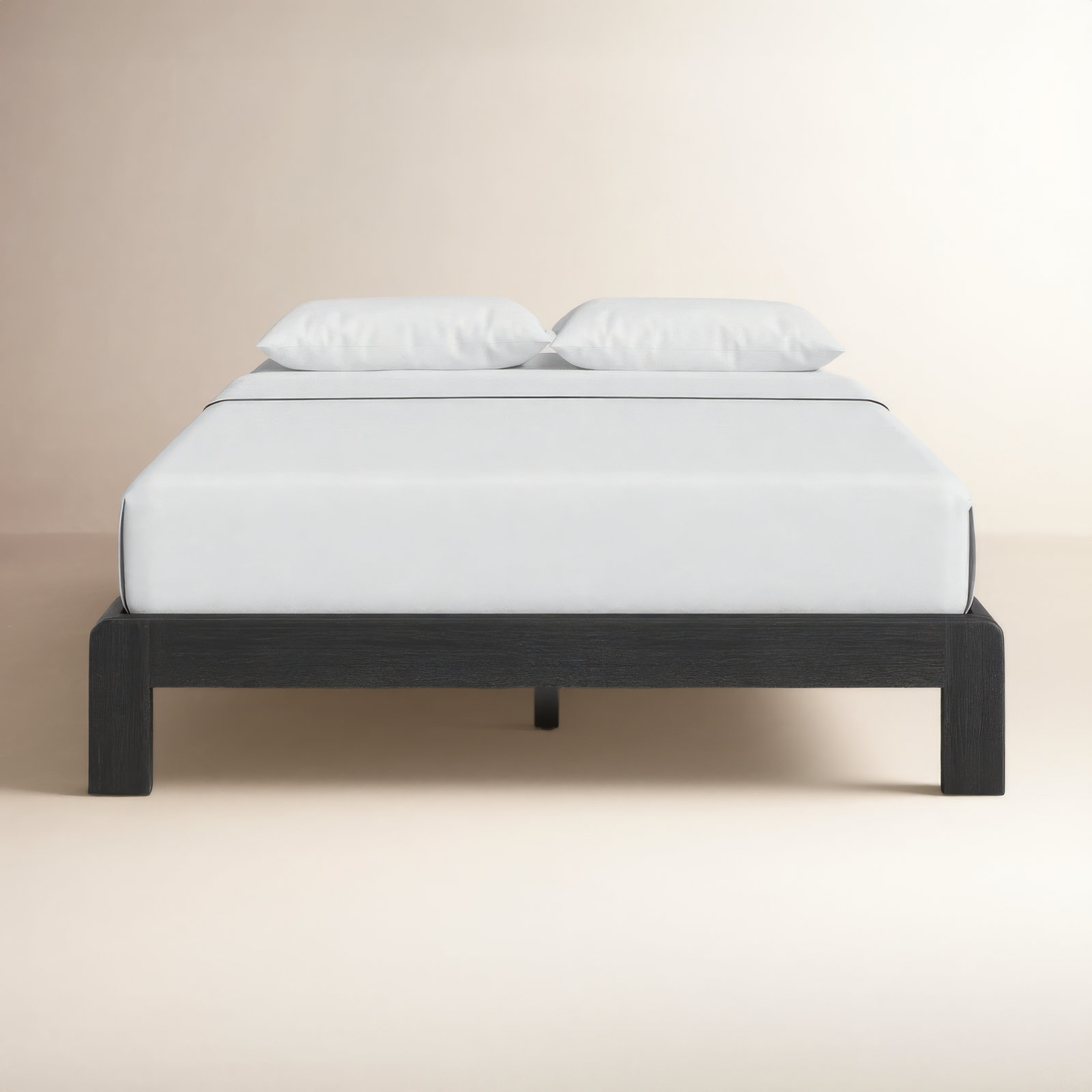 Jeannie Platform Queen Size Bed, Black