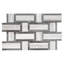 Stately Tre Basketweave 9.5" x 14" Porcelain Marble Look Wall & Floor Tile-72531484