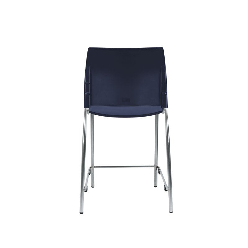 Tabouret Jody, Bleu, Tabouret de comptoir (siège d'une hauteur de 24 p