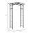 7Ft Garden Arch- Durable Outdoor Trellis For Climbing Roses, Wisteria, Ivy, Wedding/Pathway Decor