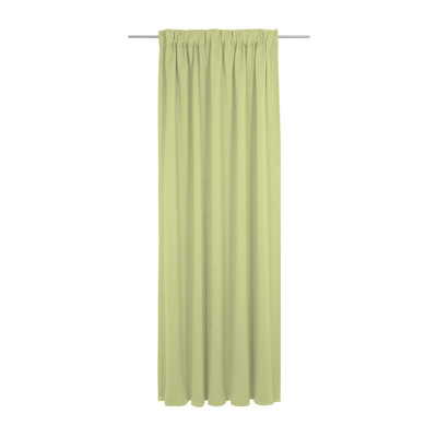 Uni Collection Light 100% Cotton Opaque Pinch Pleat Single Curtain Panel