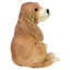 Figurine chiot basset en brun