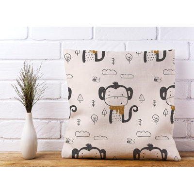 Hartshorne MONKEY FOREST Square Throw Cushion