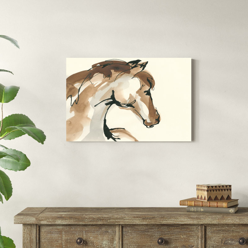 Horse Head I by Chris Paschke - Wrapped Canvas Print, 20" H x 30" W