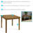 Heidenreich 31.5" Teak Square Outdoor Dining Table
