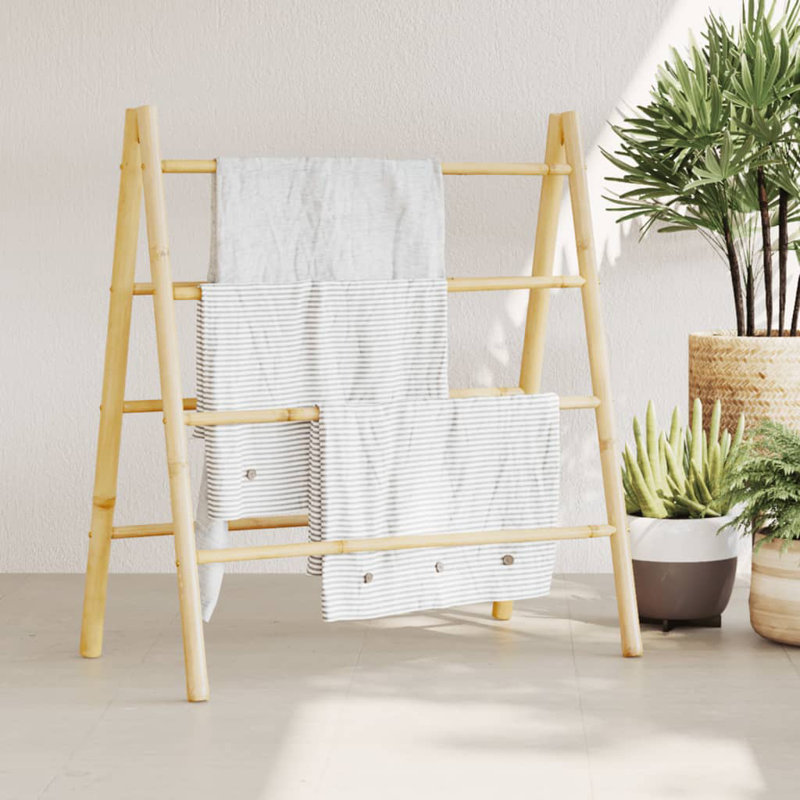 Allyna Wood Wall Towel Stand