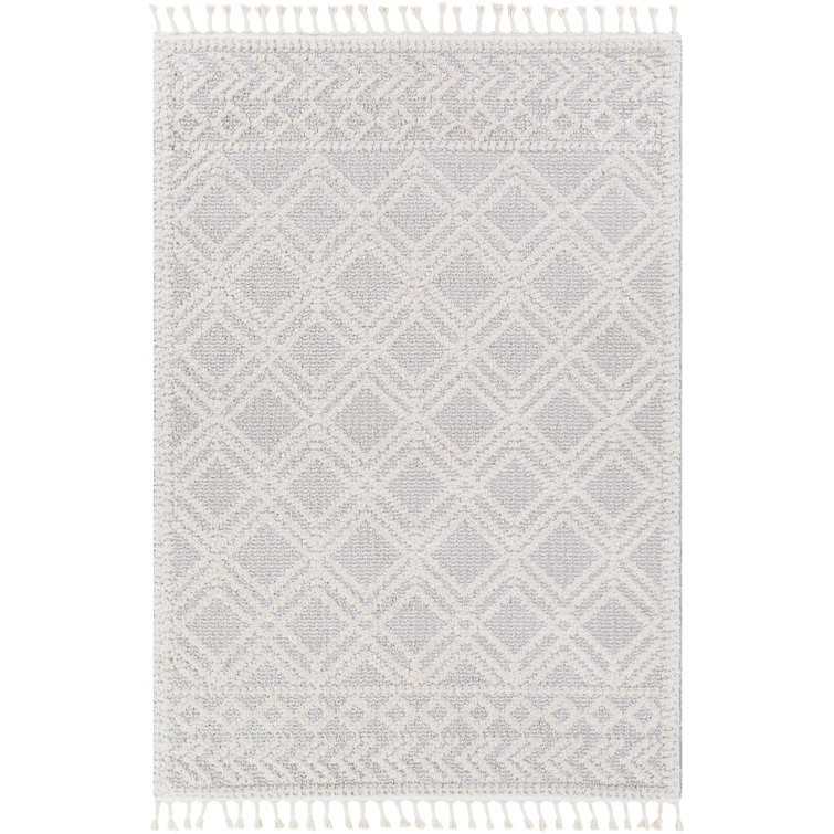Tapis gris clair / crème Elwell