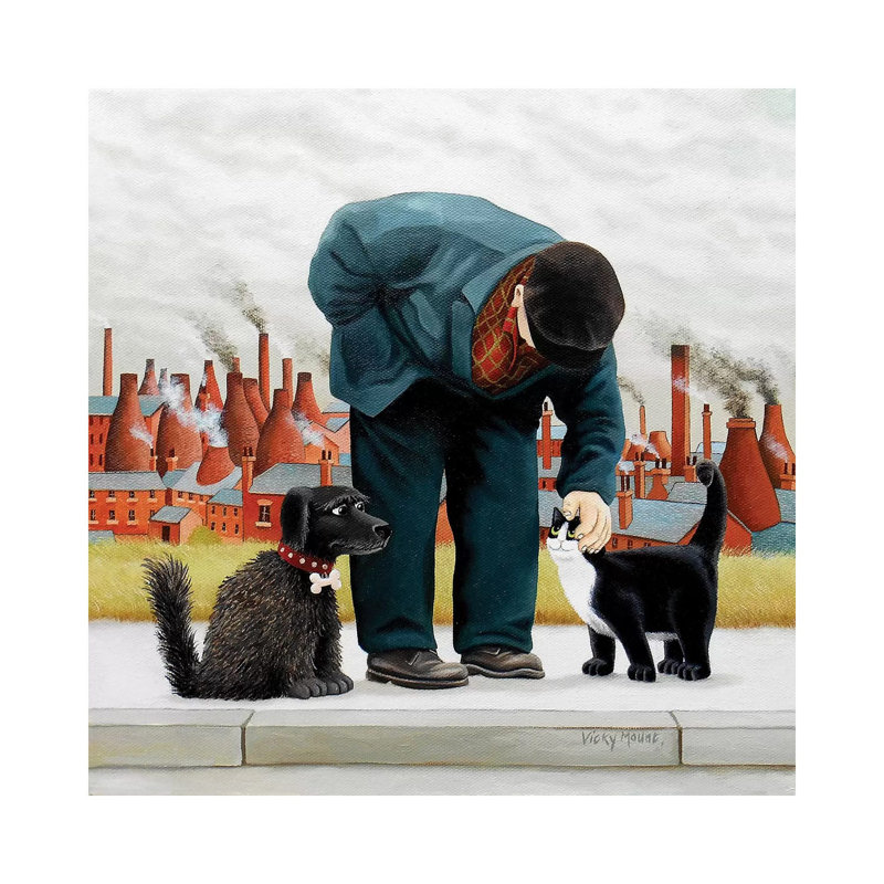 Pussy Envy by Vicky Mount - Wrapped Canvas Painting, 66.04 cm H x 66.04 cm W x 1.91 cm D